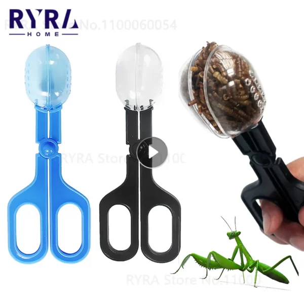 Bug Insect Catcher Scissors Tongs Tweezers Scooper Clamp Portable Insect Trap Handy Scoopers Outdoor Bug Catcher Garden Supplies